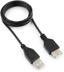 Фото 1/7 Кабель Гарнизон Кабель удлинитель USB 2.0, AM/AF, 1м, пакет (GCC-USB2-AMAF-1M)