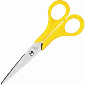 Фото 1/6 Ножницы Attache 150 мм с пластиковыми ручками, цвет желтый