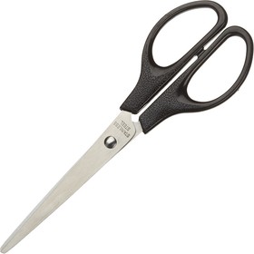 Фото 1/8 Ножницы Attache 180 мм с пластик. эллиптическими ручками, цвет черный