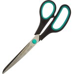 Scissors Attache 215 mm with plast. rubberized. manual Attache color green/black
