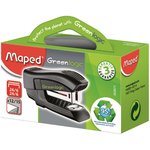 Степлер -мини Maped GREENLOGIC до 15 лист,№24/6,антистеплер, черный,353011