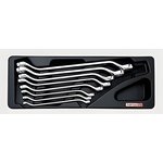 GAAT0806, Набор-сет ключей накидн.45° 6-22мм 8шт. 136х364мм TOPTUL (GAAT0806)