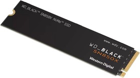 Фото 1/5 Накопитель WD SSD Black SN850X, 1.0TB, M.2(22x80mm), NVMe, PCIe 4.0 x4, 3D TLC, R/W 7300/6300MB/s, IOPs 800 000/1 100 000, TBW 600, DWPD 0.3