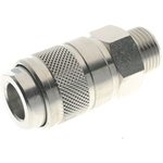 Brass Female Quick Air Coupling, G 3/8 Male Threaded