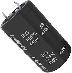 ELG108M250AT4AA, Электролитический конденсатор, фиксация защелкой, 1000 мкФ, 250 В, серия ELG, ± 20%