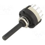 SR26NS1-1-12-M10-38R6, Переключатель: поворотный, Пол: 12, 0,3A/125ВAC, 1A/30ВDC, 30°