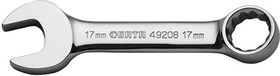 49208, Ключ комбинированный 17 мм., укороченный (SATA)