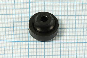 Фото 1/2 Изоляционная втулка проходная 6x13x0,5-4,5x20, материал резина, черный, Mi-12