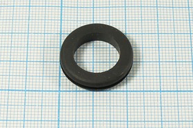 Фото 1/2 Втулка проходная резиновая под кабель диаметром до 14.2мм, чёрная; №9941 B втулка проход\d14,2x 4,8xd22\d17x1,6\ резин\чер\GM5