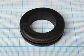 Изоляционная втулка проходная 25x10x3x32/40, материал резина, черный, Mi25x10