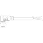 2273096-1, Sensor Cables / Actuator Cables 3pos PUR 1.5m M12 agl plug pig shld A