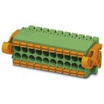 1790519, Pluggable Terminal Blocks 5 Pos 3.5mm Dbl Row Plug 24-16AWG Spring