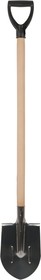 Фото 1/5 77175, Лопата штыковая, нержавеющая сталь Профи, с деревянным черенком и V-ручкой 200х355х1420 мм