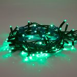 237-124, Гирлянда светодиодная Занавес 2х1,5м 360 LED ЗЕЛЕНЫЙ черный КАУЧУК IP67 ...