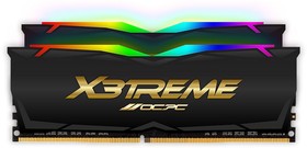 Фото 1/3 Оперативная память DDR 4 DIMM 64Gb (32Gbx2), 3600Mhz, OCPC X3 RGB MMX3A2K64GD436C18BL, RGB, CL18, BLACK LABEL