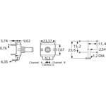 Incremental encoder, 10 V, impulses 24, ECW1J-B24-BC0024L