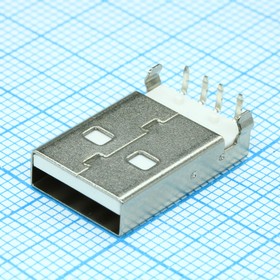 DS1097-WN0, USB типА вилка на плату / USBA-1M (UBAR-04PW01) (DS1097-WN0)
