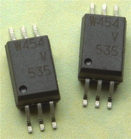 Фото 1/2 ACPL-W454-500E, High Speed Optocouplers 1MBd 3750Vrms
