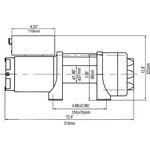 RUNVA Лебёдка электрическая 12V Runva 2500 lbs 1140 кг EWP2500A