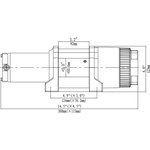 RUNVA Лебёдка электрическая 12V Runva 3500A lbs 1588 кг (синтетический трос) ...