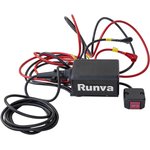 RUNVA Лебёдка электрическая 12V Runva 4500 lbs 2041 кг (синтетический трос) ...