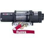 RUNVA Лебёдка электрическая 12V Runva 4500 lbs 2041 кг (синтетический трос) ...