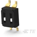 2 Way Surface Mount DIP Switch SPST, Recessed Actuator