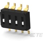 4 Way Surface Mount DIP Switch SPST, Recessed Actuator