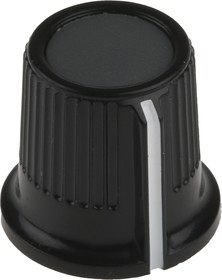 Фото 1/4 16.2mm Black, Grey Potentiometer Knob for 6mm Shaft Splined