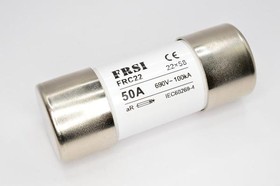 FRC22 690/700V 50A AR, Предохранитель быстродействующий, aR, 50А, 690В AC/700В DC, 22x58мм