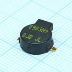 HCS0903H, (+3V d=9mm SMD), Звукоизлучатель электромагнитный, SMD, +3В, 80 мА ...