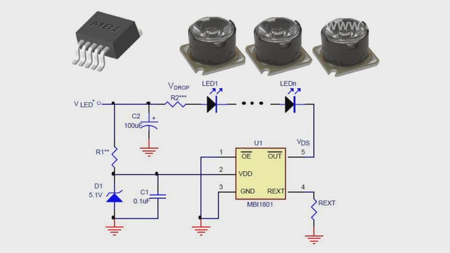 Схема включения mbi6651gsd