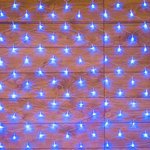 215-123, Гирлянда Сеть 1,5х1,5м, прозрачный ПВХ, 150 LED Синий