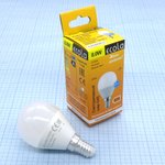 Лампа LED Ecola 8W тепл. шар (265), (E14), E14,2700k,78*45,G45, композит,K4GW80ELC