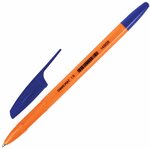 Ручка шариковая ОФИСМАГ "X-333 Orange", СИНЯЯ, корпус оранжевый, узел 1 мм ...