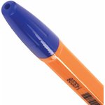 Ручка шариковая ОФИСМАГ "X-333 Orange", СИНЯЯ, корпус оранжевый, узел 1 мм ...