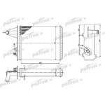 PRS2093, Радиатор отопителя FIAT: PALIO 1.0/1.2/1.4/ 1.4KAT/1.5/1.6 ...