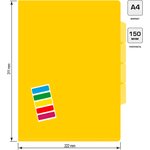 Папка-уголок Бюрократ -E356YEL 3 уровн. A4 пластик 0.15мм желтый