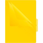 Папка-уголок Бюрократ -E356YEL 3 уровн. A4 пластик 0.15мм желтый