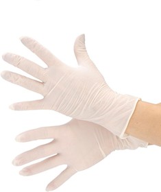 Фото 1/6 Мед.смотров. перчатки латекс, н/о, с полимерным покрытием, (XS), 50 пар/уп