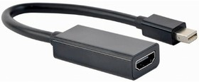 A-MDPM-HDMIF4K-01, Адаптер; DisplayPort 1.2,HDMI 1.3; 0,15м; Цвет: черный