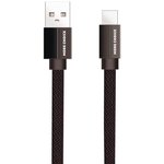 K20AB, Кабель USB - USB Type-C, 1м, More Choice K20a Black