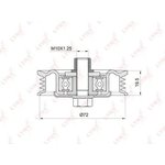 PB-5043, PB-5043 Натяжной ролик / Приводной LYNXauto