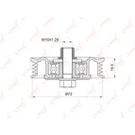 PB-5043, PB-5043 Натяжной ролик / Приводной LYNXauto