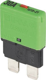 Фото 1/2 1616-21-30A, Thermal Circuit Breaker - 1616 Single Pole 32V Voltage Rating, 30A Current Rating
