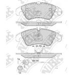 PN0477W, Колодки тормозные дисковые