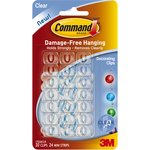 17026CLR Command transparent 20 pcs., Clip for wires and garlands, easily removable