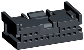 34824-0160, Mini50, 34824 2 Row 16 Way Free Hanging Socket Crimp Housing, with Crimp Termination Method