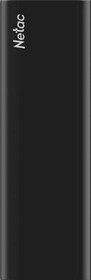 Фото 1/10 NT01ZSLIM-500G-32BK, Портативный SSD NeTac External SSD Z Slim USB 3.2 500 Gb Black