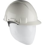 G3000C VI, G3000 White Safety Helmet , Adjustable, Ventilated